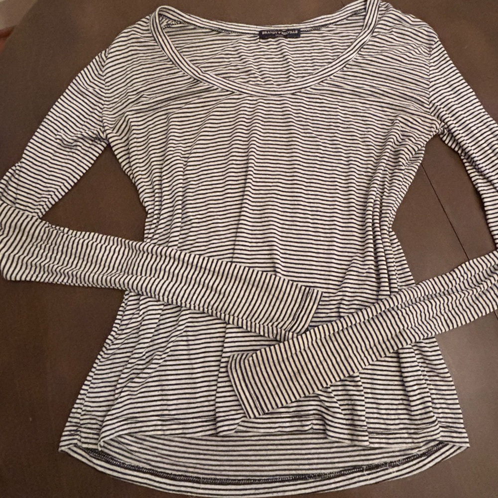 Brandy Melville long sleeve stripped top